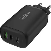 Ansmann USB-lader met 3 poorten, 65W - USB Quick Charge 3.0, Power Delivery profiel 4