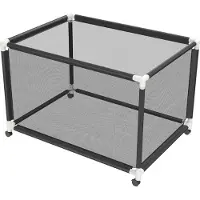 JOIEYOU Opbergcontainer voor zwembadartikelen, zonder deksel, 122x78x88cm. Buitenopslag, draagbare netmand met wielen voor zwemringen, strandballen, poolnudels en andere zwembenodigdheden