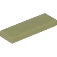 LEGO 1x3 tegels 63864 - 50 stuks, olijgroen