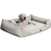 Tierlando Orthopedisch hondenbed ELLEN, polyester, ruitpatroon, maat L-XXXL - Afmetingen: 130x100 cm | Kleur: 05 Crème