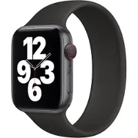 Apple Siliconen solobandje voor de Watch | 38/40/41/42 mm - Maat 9 - Zwart