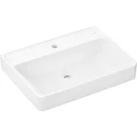 Hansgrohe wastafel Xanuia, 650x480 mm, met kraangat, zonder overloop, SMC wit, artikelnummer 61153450