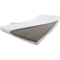 Dibapur Alanpur Massage: Koudschuimmatras (120 x 190 cm), opblaasbaar matras, matrasverhoger, matrasversteviger, toplaag