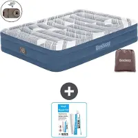 Bestway luchtbed - 2 personen - 152 x 203 x 36 cm - Blauw - Inclusief accessoires