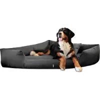 Tierlando TRIVIA | Orthopedisch hoekig hondenbed, polyester hondenbed, driehoekig bed - Afmetingen: 80x80 cm | Kleur: 02 Grafiet