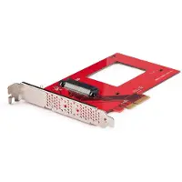 StarTech.com U.3 naar PCIe Adapter Kaart, PCIe 4.0 x4 Adapter voor 2.5" U.3 NVMe SSDs, SFF-TA-1001 PCI Express Uitbreidingskaart voor Desktops/Servers, TAA Compliant, OS Onafhankelijk