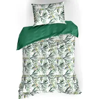 De Witte Lietaer Dekbedovertrek Salix Deep Jungle Percal-140 x 200 / 220 cm | 1-Persoons