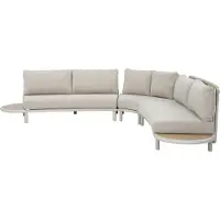 Intratuin 5-zits Loungeset Kleine Hoek Zeno Taupe
