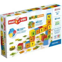 Geomag Magicube Magnetische Bouwblokken Mijn Eerste Wiskunde Set - 61-delig