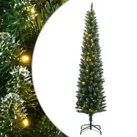 Prolenta Maison Exclusive - Kunstkerstboom, slank model, 150 LED-lampjes, 150 cm