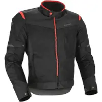 Acerbis Ramsey Vented 2.0, stoffen jas ,zwart/rood ,XL