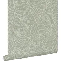 ESTAhome behang bladeren mintgroen - 53 cm x 10.05 m - 130934
