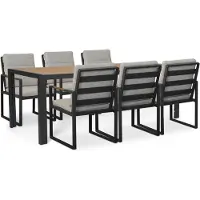 Lifestyle Garden Furniture Lifestyle Alessio/Creta 210x90 cm dining tuinset 7-delig