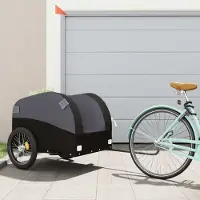 Prolenta Maison Exclusive - Fietsaanhanger, zwart, 45 kg, staal