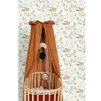 ESTAhome behang bos met bosdieren groen en beige - 53 cm x 10.05 m - 139586