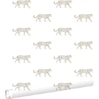 ESTAhome behang panters wit en beige - 53 cm x 10.05 m - 139771