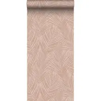ESTAhome behang palmbladeren zacht roze - 53 cm x 10.05 m - 139432