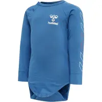 Hummel Romper l/s - hmlCody - Blauw - - 62 - Rompers Lange Mouw