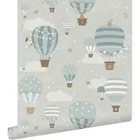 ESTAhome behang luchtballonnen blauw - 53 cm x 10.05 m - 131345