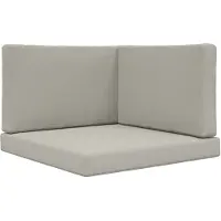 vidaXL Buitenbankkussen Polyester Grijs 80 x 80 x 8 cm