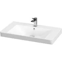 Cersanit Mille - Wastafel 101x48 cm, met overloop, kraangat, wit K11-2324