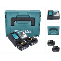 Makita Toebehoren - Set van 9A lader en 2x 18 V LXT 5.0 Ah accu 197624-2