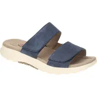 Gabor Rollingsoft Slippers blauw Suède Maat 6