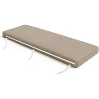 Ferocity - Tuinbankkussen 180x25 cm - Weerbestendig & Waterdicht - Bierbankkussen Zitbankkussen - Bevestigingsriemen - Polyester - Beige