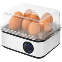 Mira Eierkoker electrisch - Eierkoker - Eierkoker met timer - Zilver - ‎21cm x 15cm x 13cm