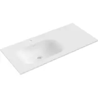 Mexen Vela ingebouwde wastafel links 101 x 46,5 cm, wit mat - 25231001L