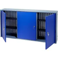 Kupper 70097 Hangkast voor gereedschap (l x b x h) 190 x 1200 x 600 mm Blauw, Zilver