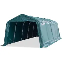 vidaXL Veetent verwijderbaar 550 g/m² 3,3x8 m PVC donkergroen