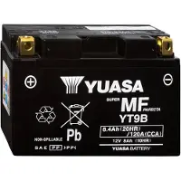 Yuasa AGM YT9B / 102166 accu (12V, 8Ah, 120A)