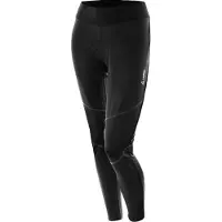 Löffler Loeffler fietsbroek lang W Bike Tights WS Elastic Windstopper voor dames - Zwart