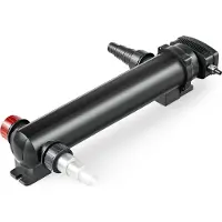 SunSun CUV-324 vijverfilter, 5000 liter per uur / 24 Watt UVC, voorfilter voor vijverfilters en vijverpompen, waterzuiveraar met UV-lamp, lichtfilter voor algbestrijding