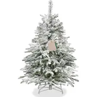 Springos Kunstkerstboom - - Kaukasiën spar - 120 cm - Realistisch sneeuwdek - Duurzaam