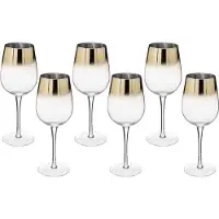 Secret De Gourmet Wijnglas - Arya Goud - Set van 6 - 38cl
