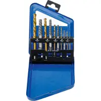 Bgs Schraubenausdreher- & Linksbohrer-Satz HSS titan-nitriert 2 - 7,5 mm 10-tlg.