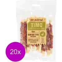 Timo Runder Kauwstick - Hondensnacks - 20 x Eend 12 cm 150 g 15 stuks