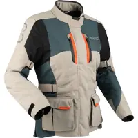 Bering Siberië, waterdichte damesmotorfietsjas, beige, maat 36