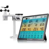 Bresser 4CAST XL Profficiële WLAN-weerstation met draadloze verbinding en 7-in-1 zonnensensor