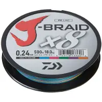 Daiwa J-braid 8 Braided Line 1500 M Veelkleurig 0.200 mm