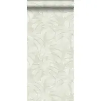 ESTAhome behang monstera bladeren beige - 53 cm x 10.05 m - 139002