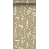 ESTAhome behang veldbloemen beige - 53 cm x 10.05 m - 139483