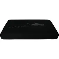 Tierlando Quick-Cover SOFT VELOURS, vierkant matrasbeschermer, modellen: GOOFY | PLUTO | LINUS | ANTON | SCOTCH - Bedmaat: 130 cm | Kleur: 03 Zwart