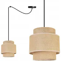 Light11 HOME Hanglamp, plafondlamp, lampenkap, boho-stijl, jute