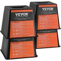 Vevor Trailer Jack Block RV-reisaccessoires, 4-pack krikken, 2721 kg capaciteit per RV-nivelleringsblok, voor elke krik, paal, voet en vijfde wiel