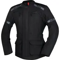 IXS Evans-ST 2.0 Waterdichte Touring Zwart Textiele Motorjas Maat L