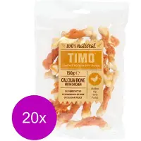 Timo Calciumbot Met Kip - Hondensnacks - 20 x Kip 150 g