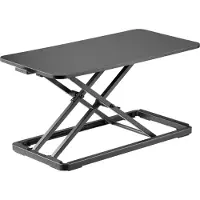 Vdd - Zit sta bureau in hoogte verstelbaar - Zwart- 60x30cm